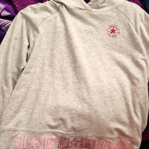 It's small for me, it is a converse all star hoodie